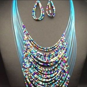 Variety of Vintage jewelry in multilayer color